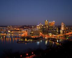 Pittsburgh Downtown Night