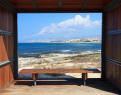 Beach Bench Blue