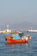 seascape of Boat in Greece