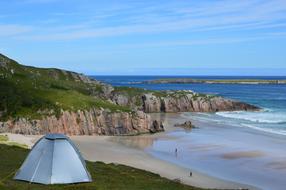 Scotland Camping Beach Wild