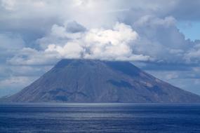 Large Stromboli Volcano landscape