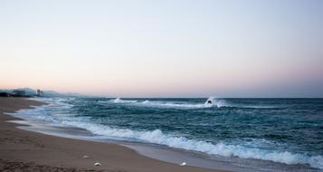 Beach Waves Rocks