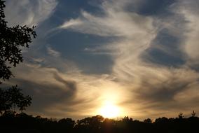 Clouds Sunset Angel