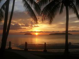 Sunset Borneo Water