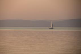 Dusk Water Sailing