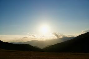 Sunset Puez Mountains