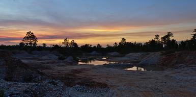 Water Panoramic Sunset