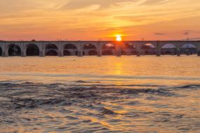 Sunset River Landscape