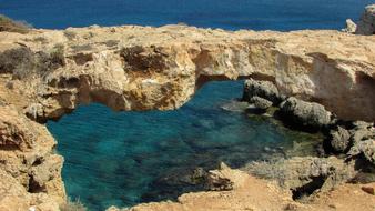 Korakas Bridge in Cyprus Cavo Greko