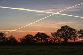 Sunrise Chemtrails Clouds