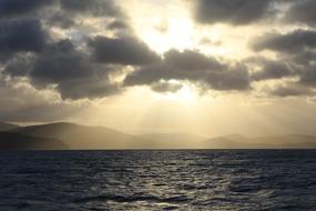 Sea Ocean Storm Sun ray