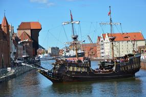Ship Black Pearl Sea