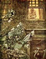 vintage arthur rackham christmas carol