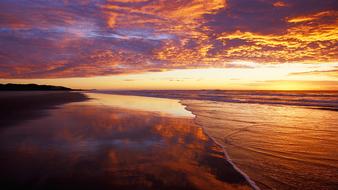 Beach Sunset Water