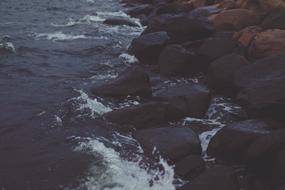 Rocks and Waves Water splash