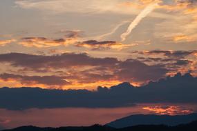 Sunset Mountains Landscape