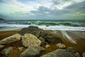 Worbarrow Bay Waves Ocean