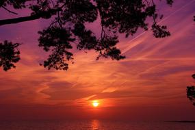 Sunset Matsi Beach Summer Orange