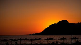 Sunset Sky Mountain