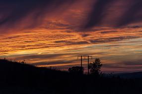 Sunset Sky Silhouette