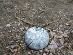 Pendants Of Mother-Of-Pearl Beach