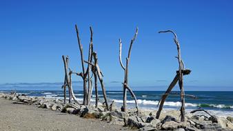 Hokitika Beach Coast New