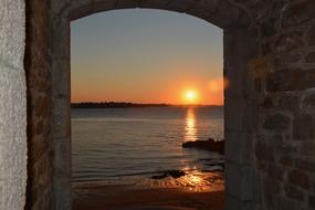 Sunset Sea Horizon