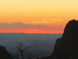 Sunset Mountains Landscape