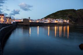 Landscape of Twilight Mar bay