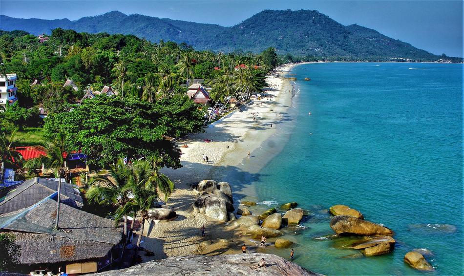landscape of Kho Samui Island Lamai