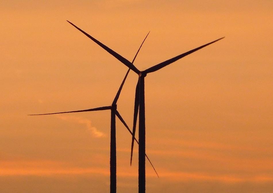 Wind Energy at Sunset