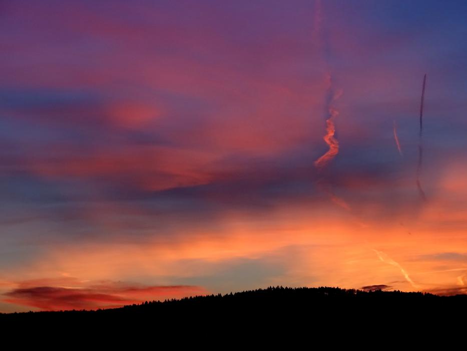 Evening Sky Sunset Farbenspiel