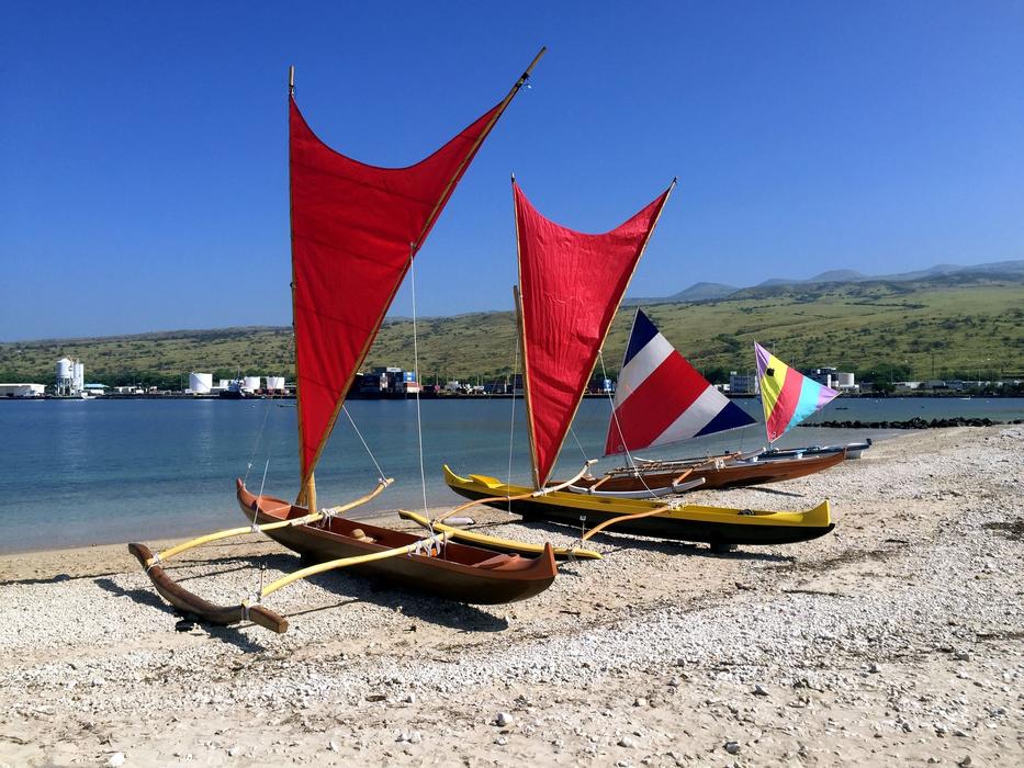 Na Pae Canoe Beach Ocean