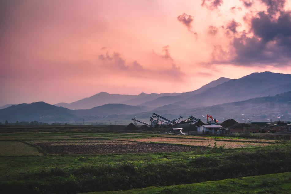 Landscape Evening Machinery