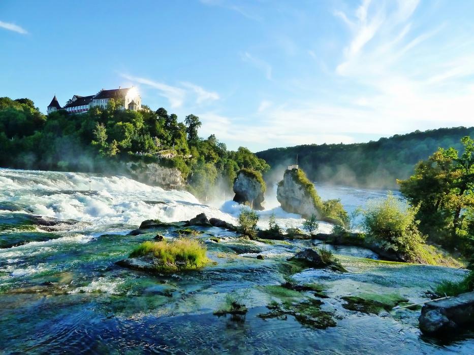 Schaffhausen Waterfall Water