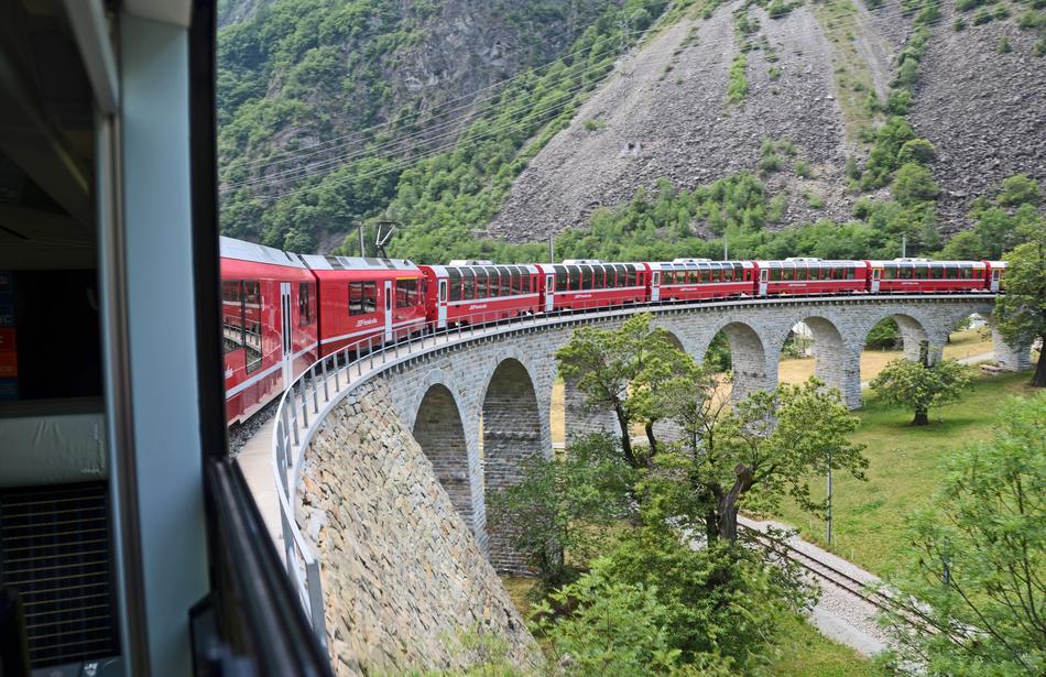 Train Switzerland Alpine
