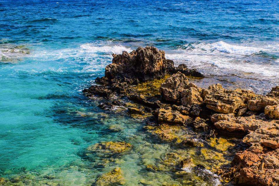 Shades Of Blue Rocky Coast