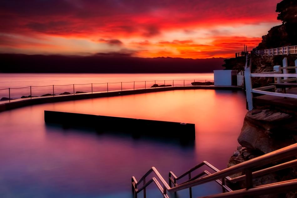 Dam Sunset Dusk