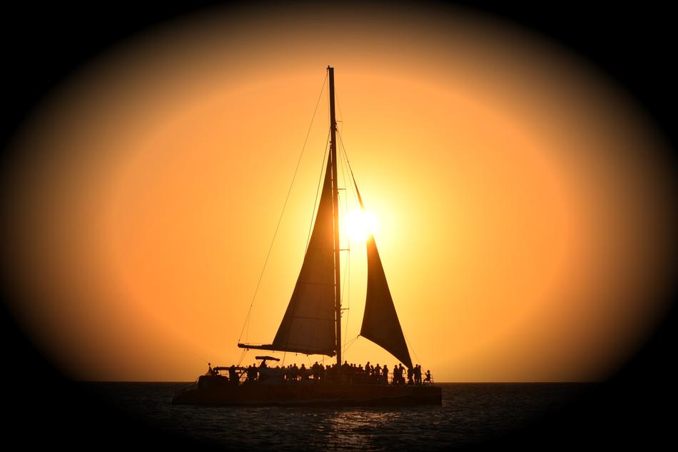 Sailboat Sunset Sea