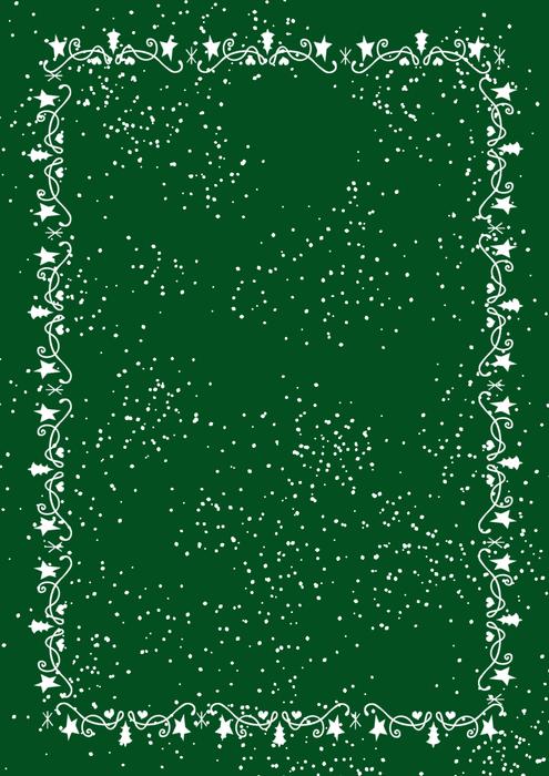 winter christmas green template