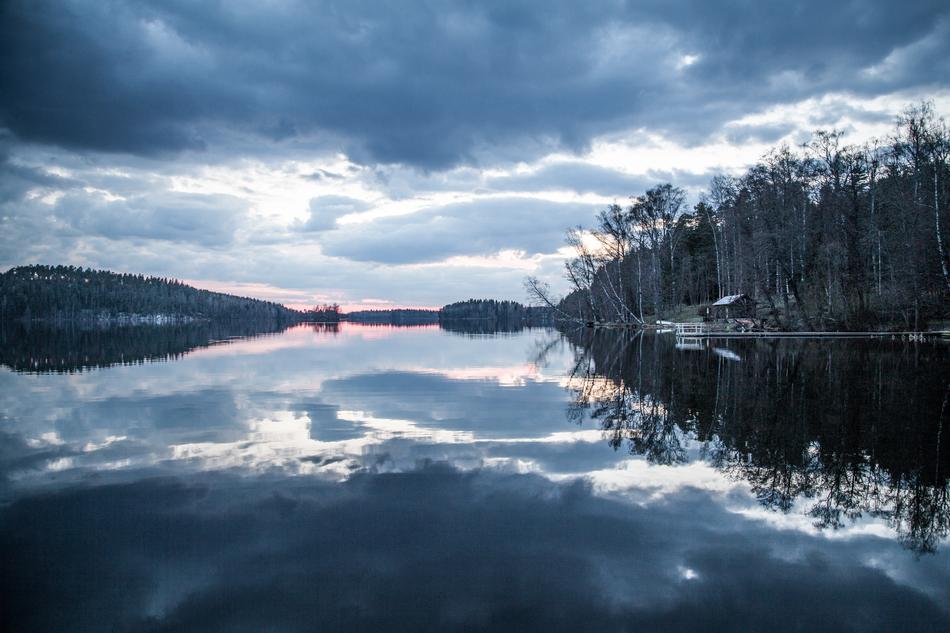 Sunset Lake Beautiful