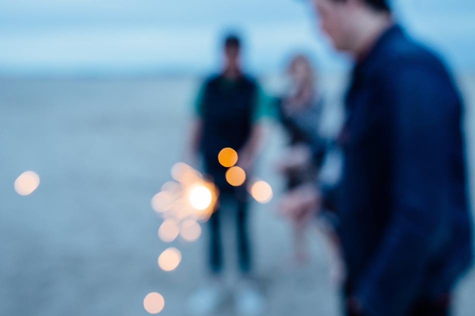 Sparkler People Beach