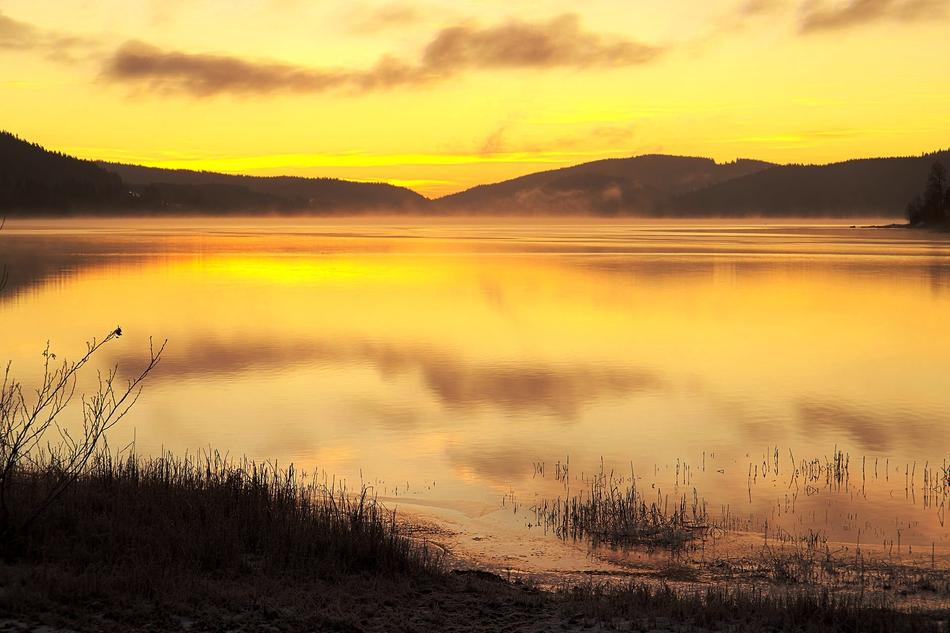 Lake Sunset Colorful