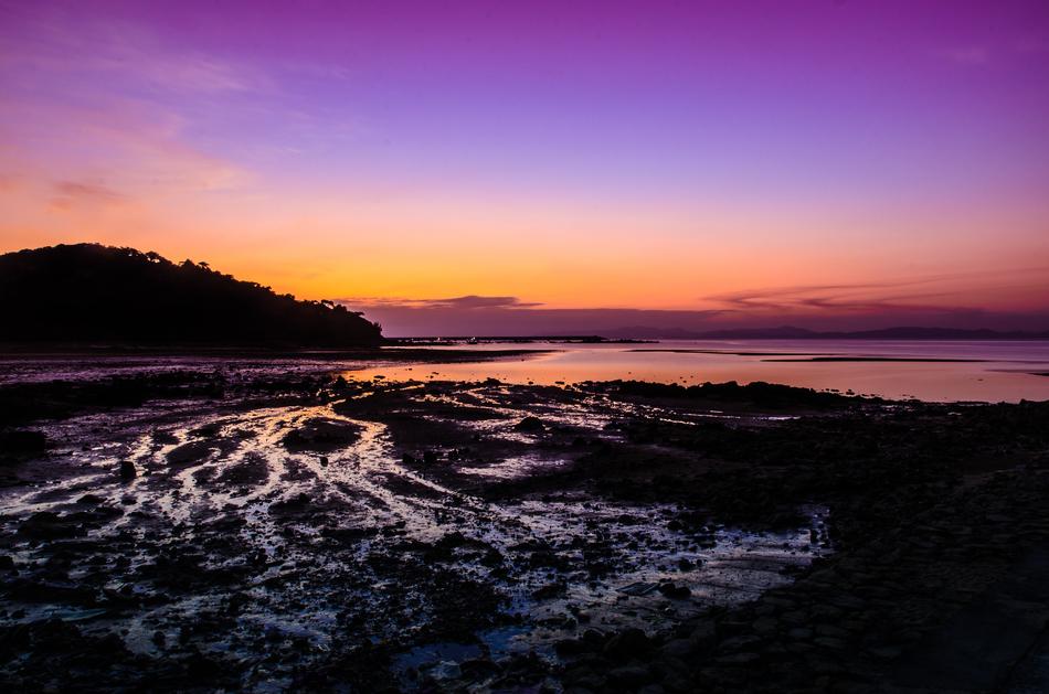 Sunset The Sea Violet