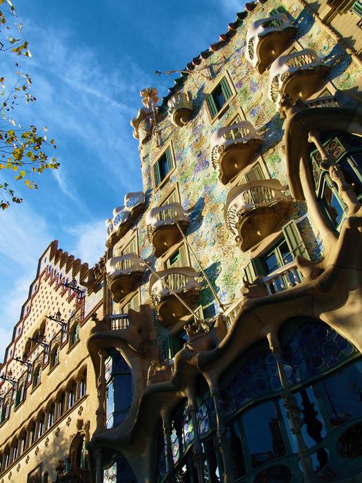 Casa MilÃ , historical building by Gaudi, Spain, Barcelona