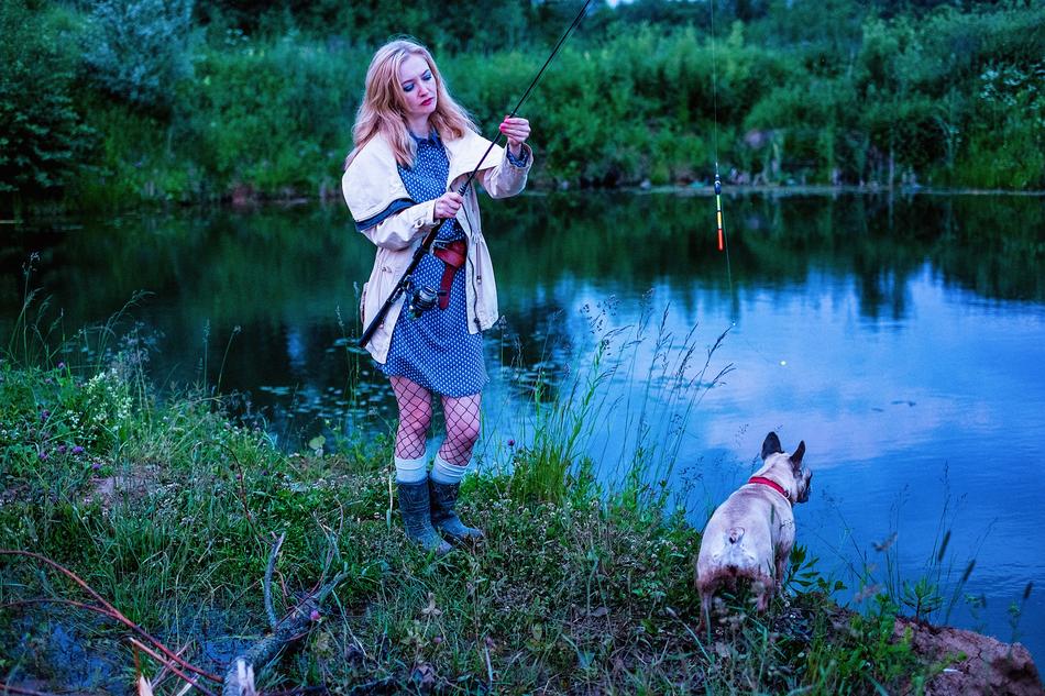 Girl Fishing Rod