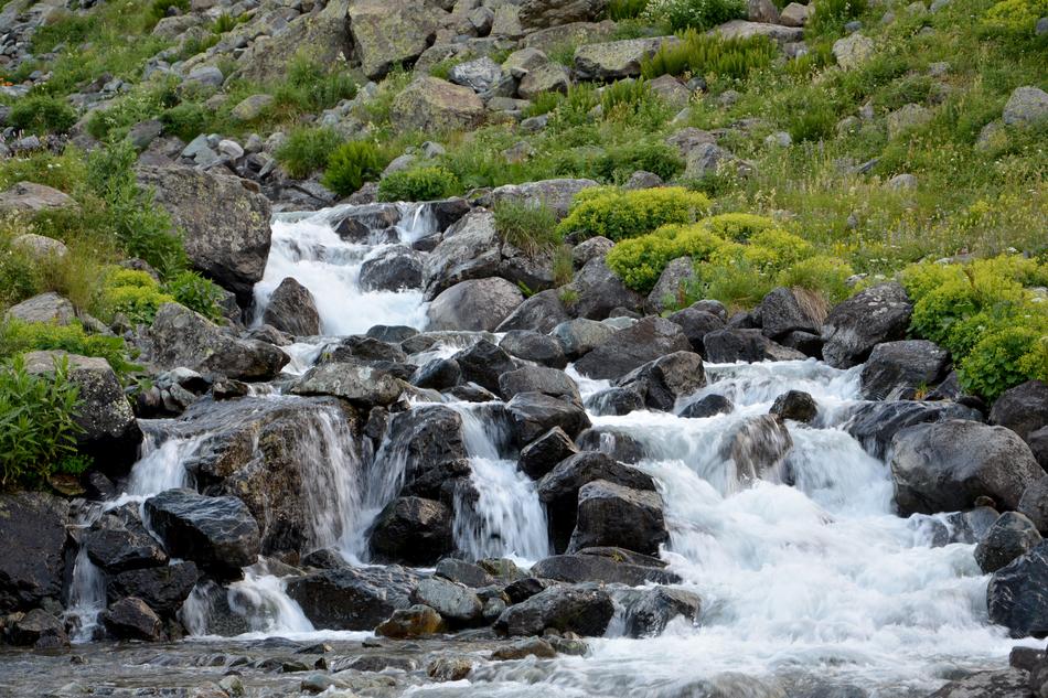 Landscape of Kackars river