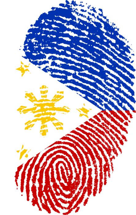 philippines flag fingerprint