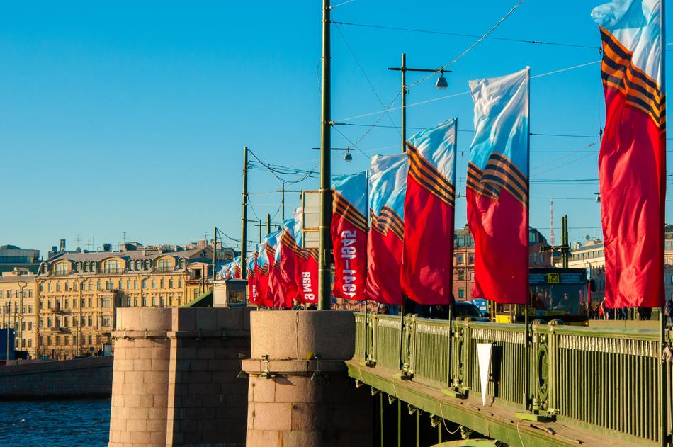 St Petersburg Russia May 9 River