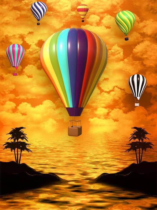 Balloon Island Clouds